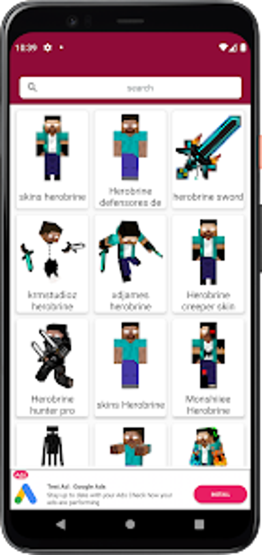 Skin de Herobrine Minecraft for Android - Download